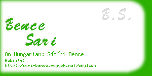 bence sari business card